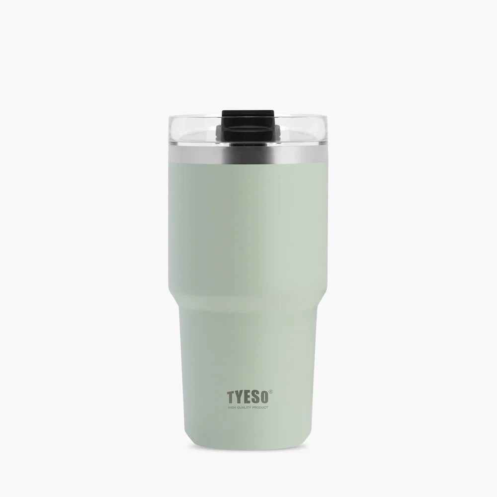 TYESO Stainless Steel Tumbler with Straw