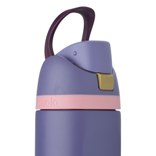 Owala FreeSip Stainless Steel Drinking Bottle with Push Button and Built-in Straw